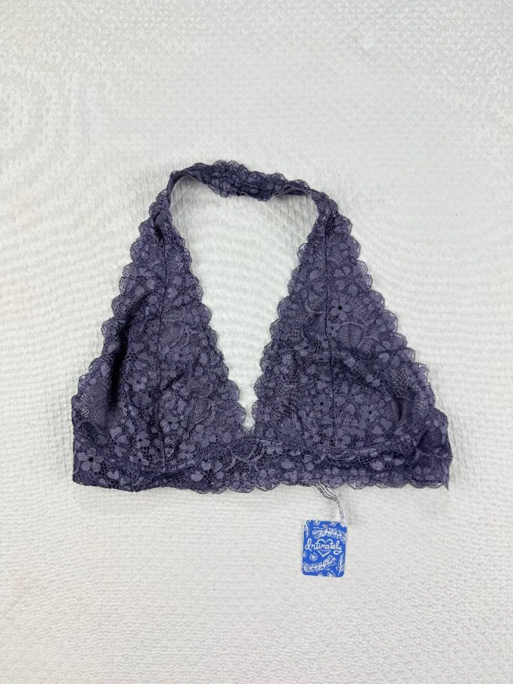 NWT Free People Galloon Lace Halter Bra.Violet Size XL - Picture 2 of 9